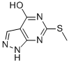 Struktur image of 6-Methylsulfanyl-1H-pyrazolo[3,4-d]pyrimidin-4-ol