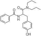 Struktur image of N-Benzoyl-DL-tyrosil-N',N'-dipropylamide