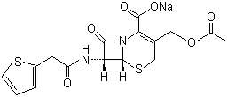 Struktur image of Cefalotin sodium