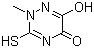Struktur image of 2,5-Dihydro-6-hydroxy-2-methyl-3-mercapto-5-oxo-1,2,3-triazine