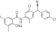 Struktur image of Closantel sodium