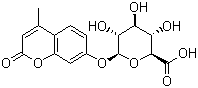 Struktur image of 4'-Methylumbelliferyl-beta-D-glucuronide
