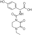 Struktur image of (2R)-2-[(4-Ethyl-2,3-dioxopiperazinyl)carbonylamino]-2-(4-hydroxyphenyl)acetic acid