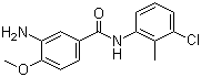 Struktur image of 3-Amino-4-methoxy-(3'-chloro-2'-methyl)benzanilide