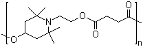 Struktur image of Poly-(N-2-hydroxyethyl-2,2,6,6-tetramethyl-4-hydroxy-piperidyl succinate)