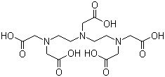 Struktur image of Diethylenetriaminepentaacetic acid