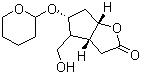 Struktur image of (3aR,4S,5R,6aS)-Hexahydro-4-(hydroxymethyl)-5-[(tetrahydro-2H-pyran-2-yl)oxy]-2H-cyclopenta[b]furan-2-one