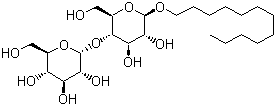 Struktur image of (2R,3R,4S,5S,6R)-2-(((2R,3S,4R,5R,6R)-6-(Dodecyloxy)-4,5-dihydroxy-2-(hydroxymethyl)tetrahydro-2H-pyran-3-yl)oxy)-6-(hydroxymethyl)tetrahydro-2H-pyran-3,4,5-triol