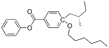 Struktur image of 4-((2s)-2methylbutyl)phenyl 4-(hexyloxy)benzoate (CE4)