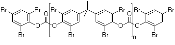 Struktur image of TBBPA carbonate oligomer BC58
