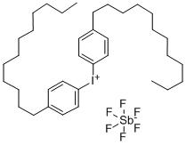 Struktur image of bis-(4-Dodecylphenyl)iodonium hexaflurorantimonate