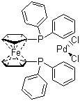 Struktur image of [1,1'-bis-(Diphenylphosphino)ferrocene]palladium(II) dichloride