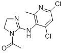 Struktur image of 4,6-Dichloro-2-methyl-5-(1-acetyl-2-imidazoline-2-yl)-aminopyridine
