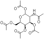 Struktur image of (3R,4R,5R,6R)-3-Acetamido-6-(acetoxymethyl)tetrahydro-2H-pyran-2,4,5-triyl triacetate