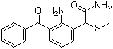 Struktur image of 2-Amino-3-benzoyl-.alpha.-(methylthio)benzeneacetamide