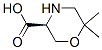 Struktur image of (S)-6,6-Dimethylmorpholine-3-carboxylic acid