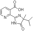 Struktur image of 2-[4,5-Dihydro-4-methyl-4-(1-methylethyl)-5-oxo-1H-imidazol-2-yl]-3-pyridinecarboxylic acid