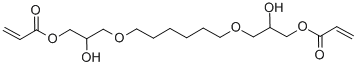 Struktur image of 1,6-Hexanediylbis[oxy(2-hydroxypropane-1,3-diyl)] diacrylate