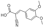 Struktur image of alpha-Cyano-3,4-dimethoxycinnamic acid
