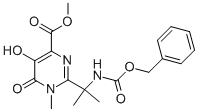 Struktur image of 1,6-Dihydro-5-hydroxy-1-methyl-2-[1-methyl-1-[[(phenylmethoxy)carbonyl]amino]ethyl]-6-oxo-4-pyrimidinecarboxylic acid  methyl ester