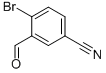 Struktur image of 4-Bromo-3-formylbenzonitrile