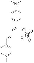 Struktur image of 4-[4-(4-Dimethylaminophenyl)-1,3-butadienyl]-1-ethylpyridinium perchlorate
