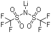 Struktur image of bis-(Trifluoromethane)sulfonimide lithium