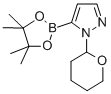 Struktur image of 1-(Tetrahydro-2H-pyran-2-yl)-1H-pyrazole-5-boronic acid pinacol ester