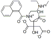 Struktur image of (Butyl)[2-(diethylammonio)ethyl](1-naphthoyl)ammonium hydrogen citrate