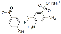 Struktur image of Ammonium 2,4-diamino-5-[(2-hydroxy-5-nitrophenyl)azo]benzenesulfonate