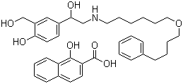 Struktur image of Salmeterol xinafoate