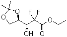 Struktur image of Ethyl (3RS)-2,2-difluoro-3-(2,2-dimethyldioxolan-4-yl)propionate