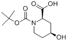 Struktur image of (2S,4R)-1-(tert-Butoxycarbonyl)-4-hydroxypiperidine-2-carboxylic acid