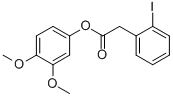 Struktur image of 3,4-Dimethoxyphenyl 2-(2-iodophenyl)acetate