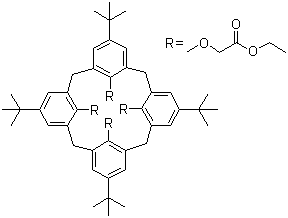 Struktur image of 4-tert-Butylcalix[4]arene-tetraacetic acid tetraethyl ester