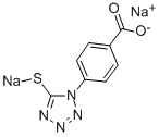 Struktur image of 1-(4-Carboxyphenyl)-5-(mercaptotetrazole)-disodium salt