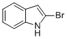 Structural formula image of 2-Bromo-1H-indole Structural Formula